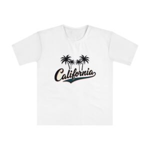 California Palm Trees Men's Loose T-shirt | Beachwear, Summer Style, Vacation Top, Casual Tee, Great Gift